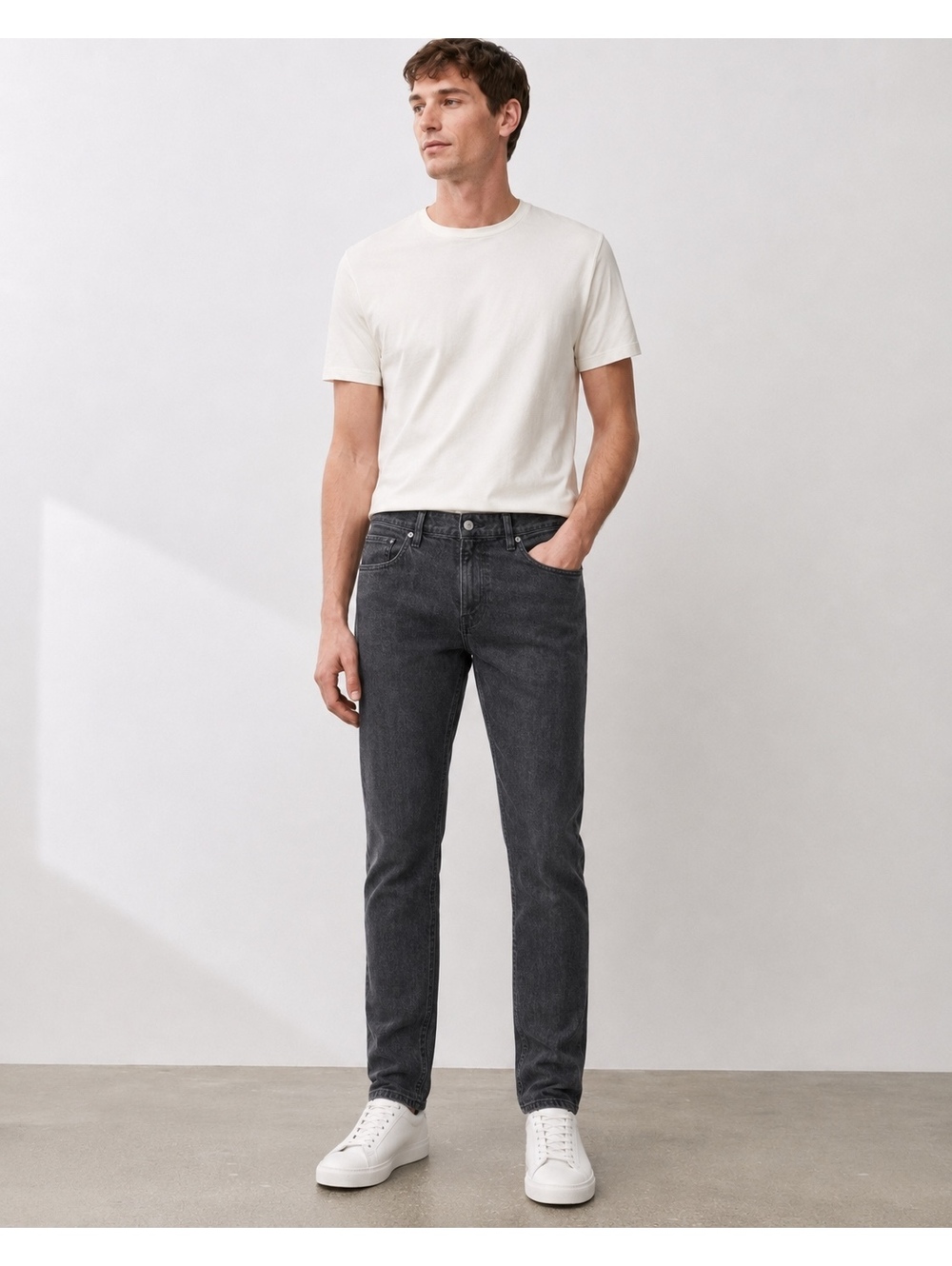 Everlane Men’s Selvedge Slim Fit Jeans Black 33x28 Organic Cotton